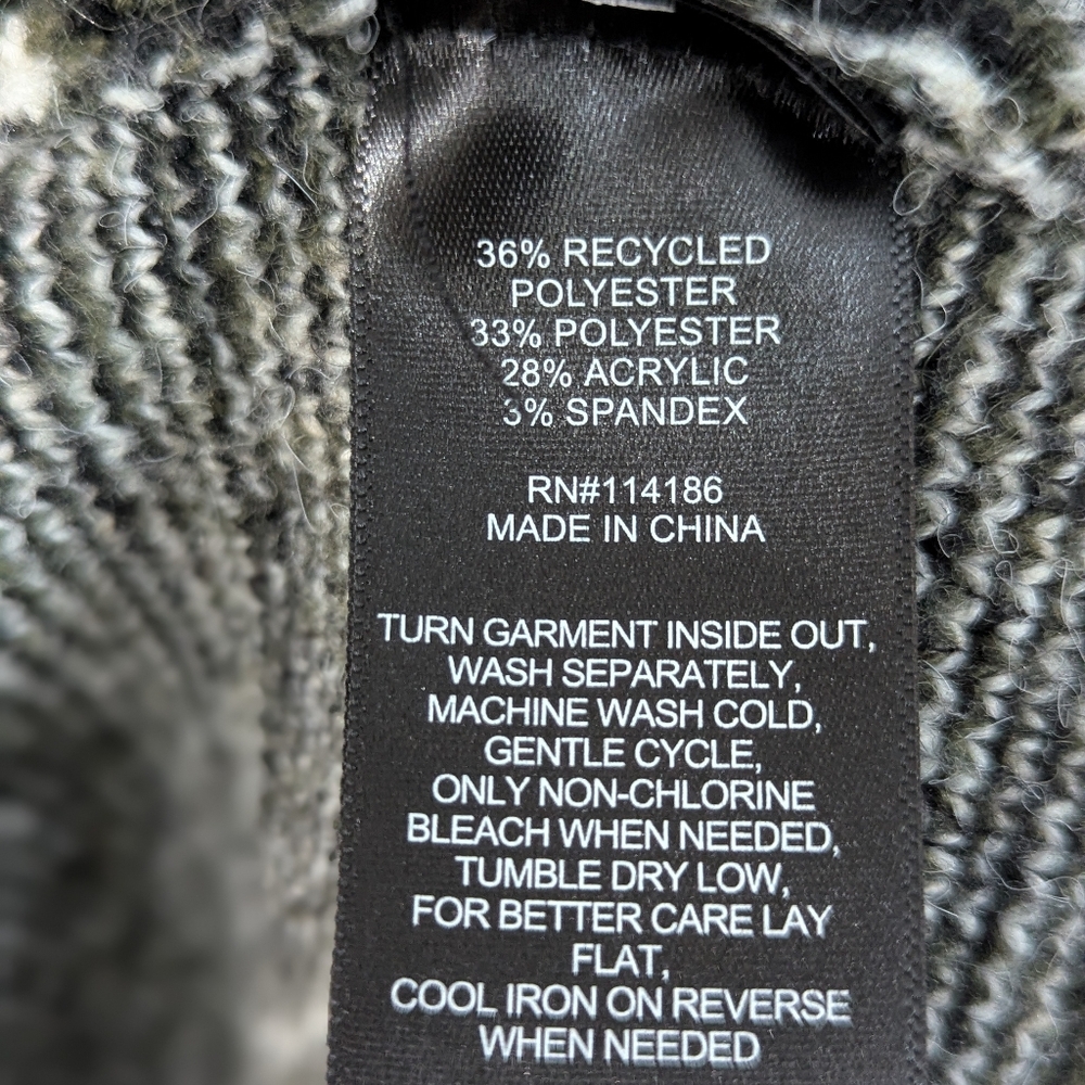 FRYE AND CO. Olive Green and Black Aztec Knit Cardigan - Picture 3 of 5